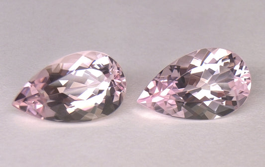 7.54tcw Nigerian Morganite Pair